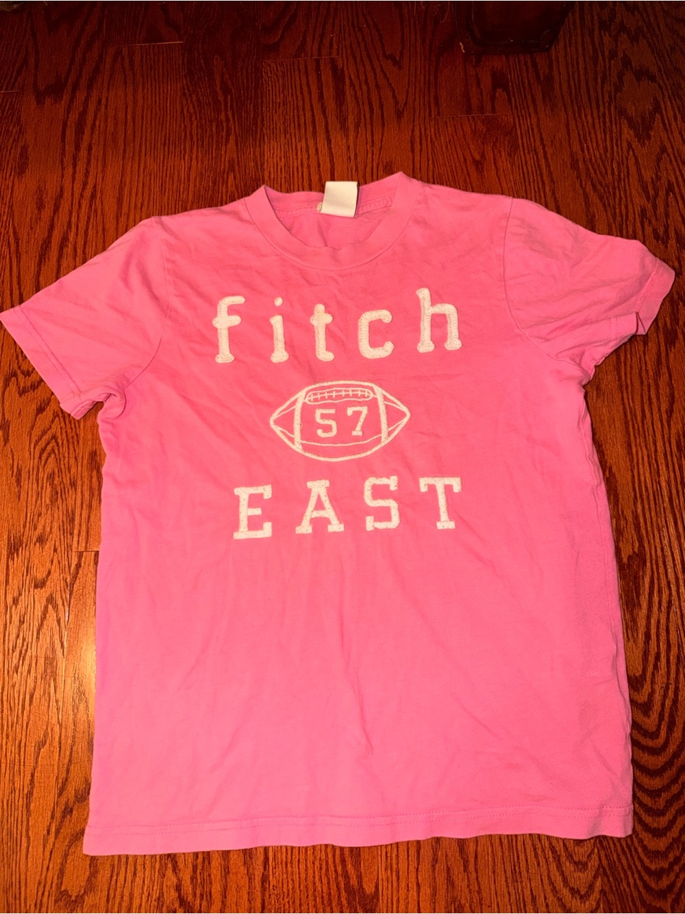 Abercrombie Kids Pink Fitch East 57 Graphic Tee | Youth XL